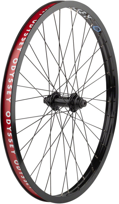 Odyssey Hazard Lite Front Wheel - 24", 3/8" x 100mm, Rim Brake, Hard Black, Clincher