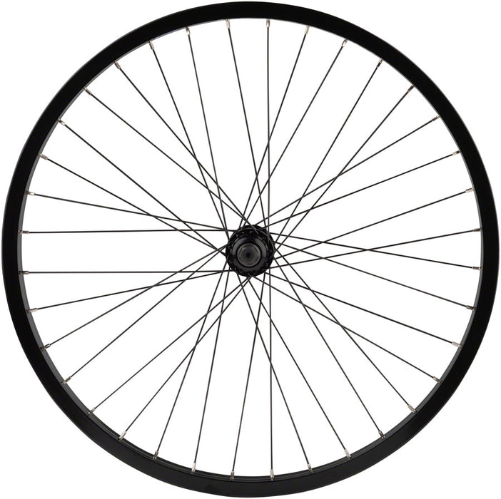 Odyssey Hazard Lite Front Wheel - 24", 3/8" x 100mm, Rim Brake, Hard Black, Clincher