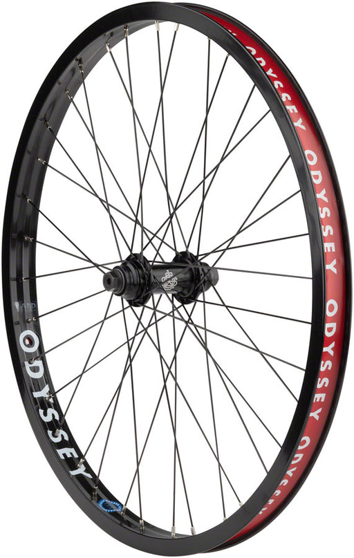 Odyssey Hazard Lite Front Wheel - 24", 3/8" x 100mm, Rim Brake, Hard Black, Clincher