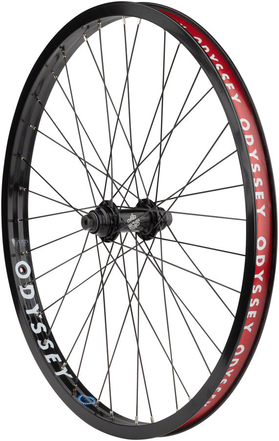 Odyssey Hazard Lite Front Wheel - 24", 3/8" x 100mm, Rim Brake, Hard Black, Clincher