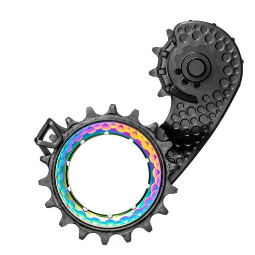 Absolute Black Carbon-Ceramic Hollow Cage - Rainbow (Compatible with Shimano 9100/8000)