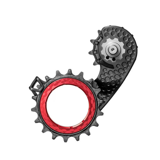 Absolute Black Carbon-Ceramic Hollow Cage, Dura Ace 9200 - Red