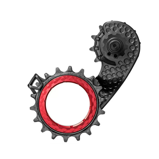 Absolute Black Carbon-Ceramic Hollow Cage, Ultegra 8100 - Red