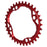 absoluteBLACK 104 Oval chainring, 104BCD 34T - red