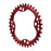 absoluteBLACK 104 Oval chainring, 104BCD 36T - red