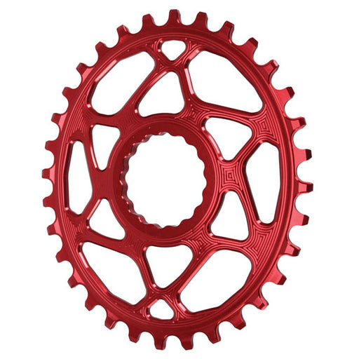 absoluteBLACK Spiderless Cinch DM Oval chainring, 32T - red