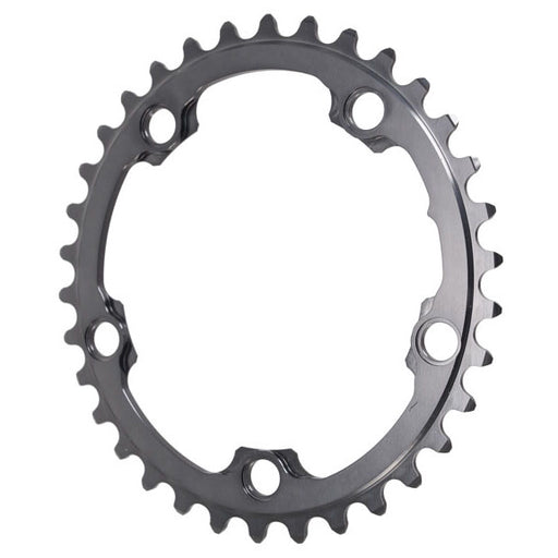 absoluteBLACK Winter oval road chainring, 5x110BCD 34T - grey