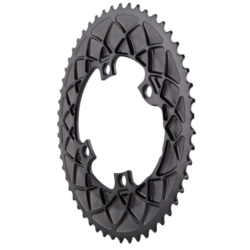 absoluteBLACK Premium oval road 53T, Compatible with Shimano 9100/8000 - grey
