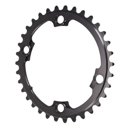absoluteBLACK Winter oval road chainring, 4x110BCD 34T - black