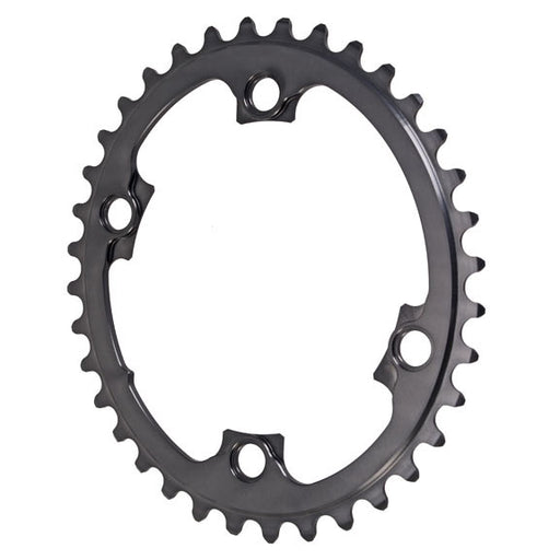 absoluteBLACK Winter oval road chainring, 4x110BCD 36T - black