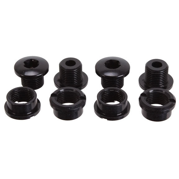 absoluteBLACK T-30 Chainring bolt set - 4x Short bolts and nuts