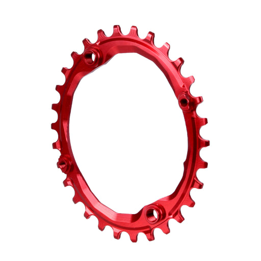 absoluteBLACK 104 Oval chainring, 104BCD 30t - red