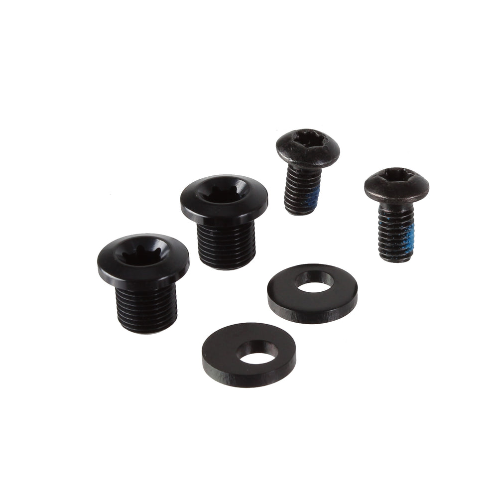 absoluteBLACK Oval30 replacement chainring bolts, (2)M8+(2)M5 - black