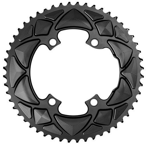 absoluteBLACK Round chainring, 4x110BCD Compatible with Shimano Asym 53T - black