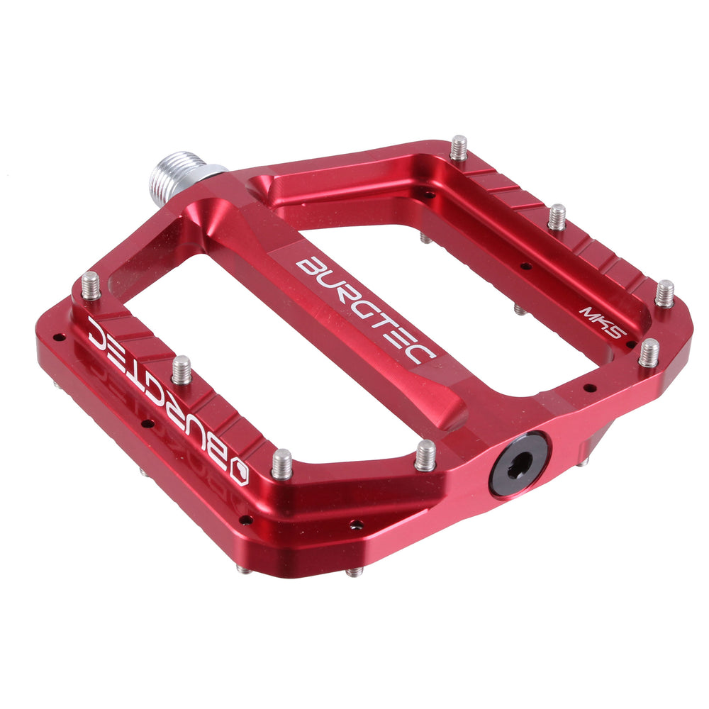 Burgtec Penthouse MK5 Pedals, CrMo - Red