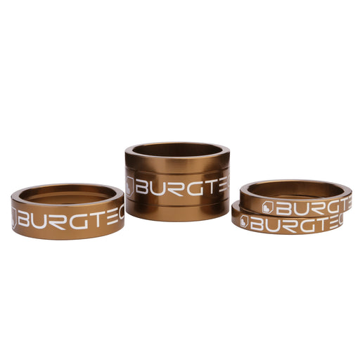 Burgtec 1-1/8 inch Headset Stem Spacer Kit - Kash Bronze