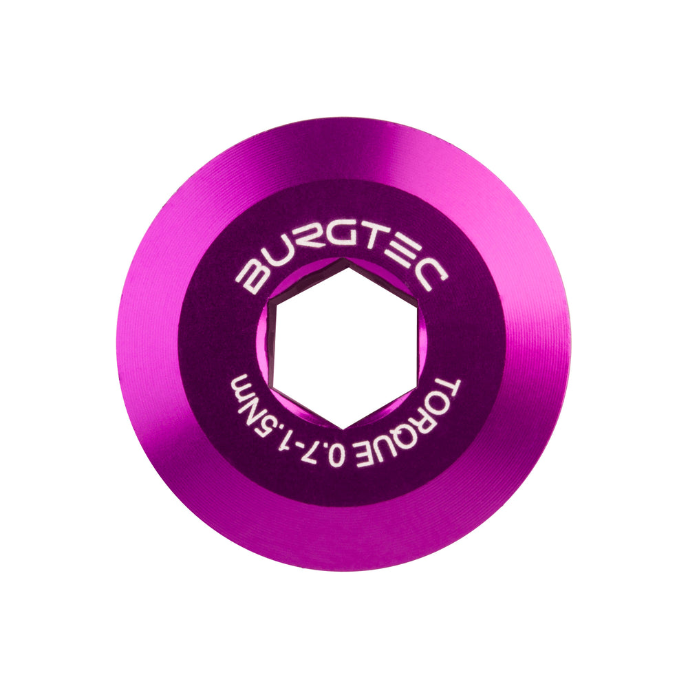 Burgtec Compatible with Shimano Crank Bolt - Purple Rain