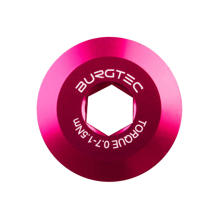 Burgtec Compatible with Shimano Crank Bolt - Toxic Pink