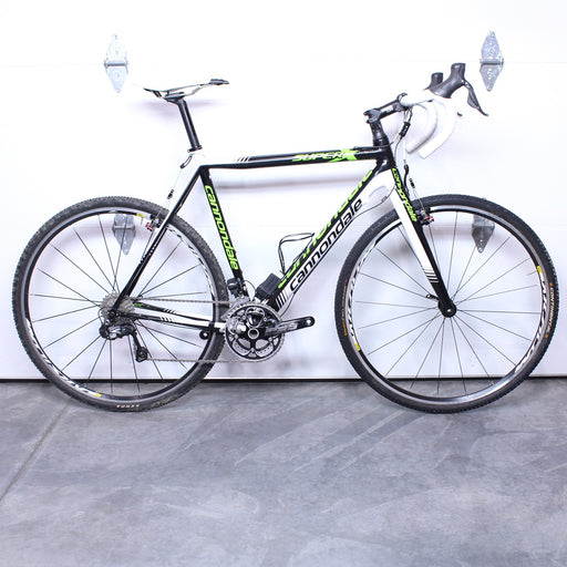 Cannondale SuperX Ultegra Di2 Rim Brake 54cm White/Green Bike Used - BK1963