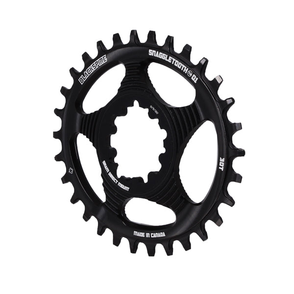Blackspire Snaggletooth GXP DM Oval NW chainring, 30T - black