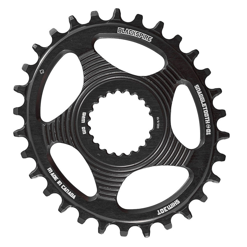 Blackspire Snaggletooth Compatible with Shimano DM Oval NW Chainring, 28T - Blk
