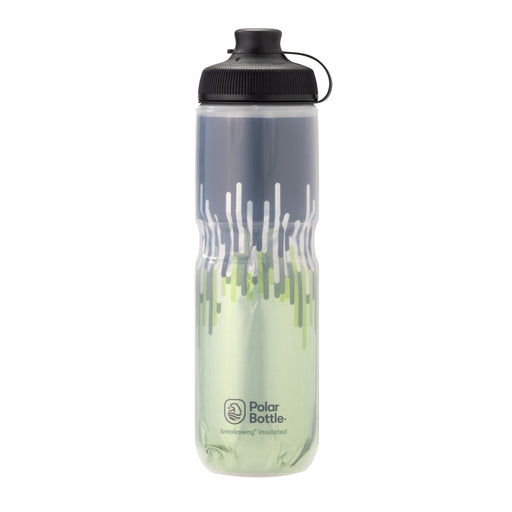 Polar Bottle Muck Insulated Water Bottle , 24oz -Zipper Moss/Desert