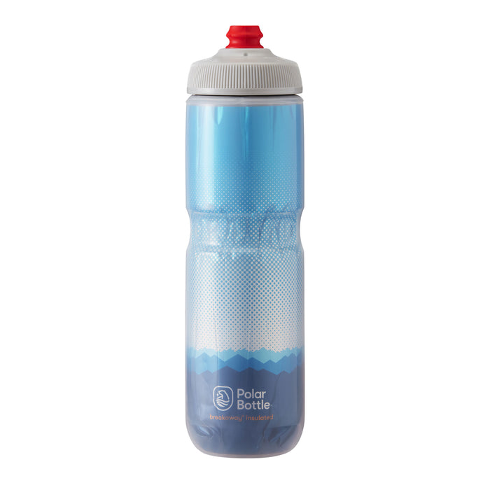 Polar Bottle Breakaway Water Bottle 24oz - Ridge Cobalt Blue/Silver