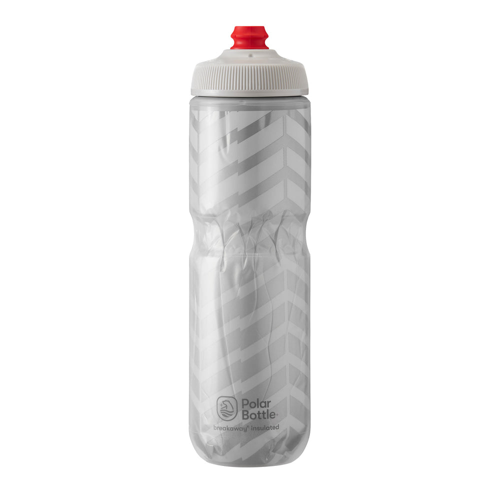Polar Bottle Breakaway Water Bottle 24oz - Bolt White/Silver
