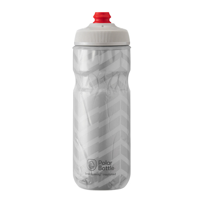 Polar Bottle Breakaway Water Bottle 20oz - Bolt White/Silver