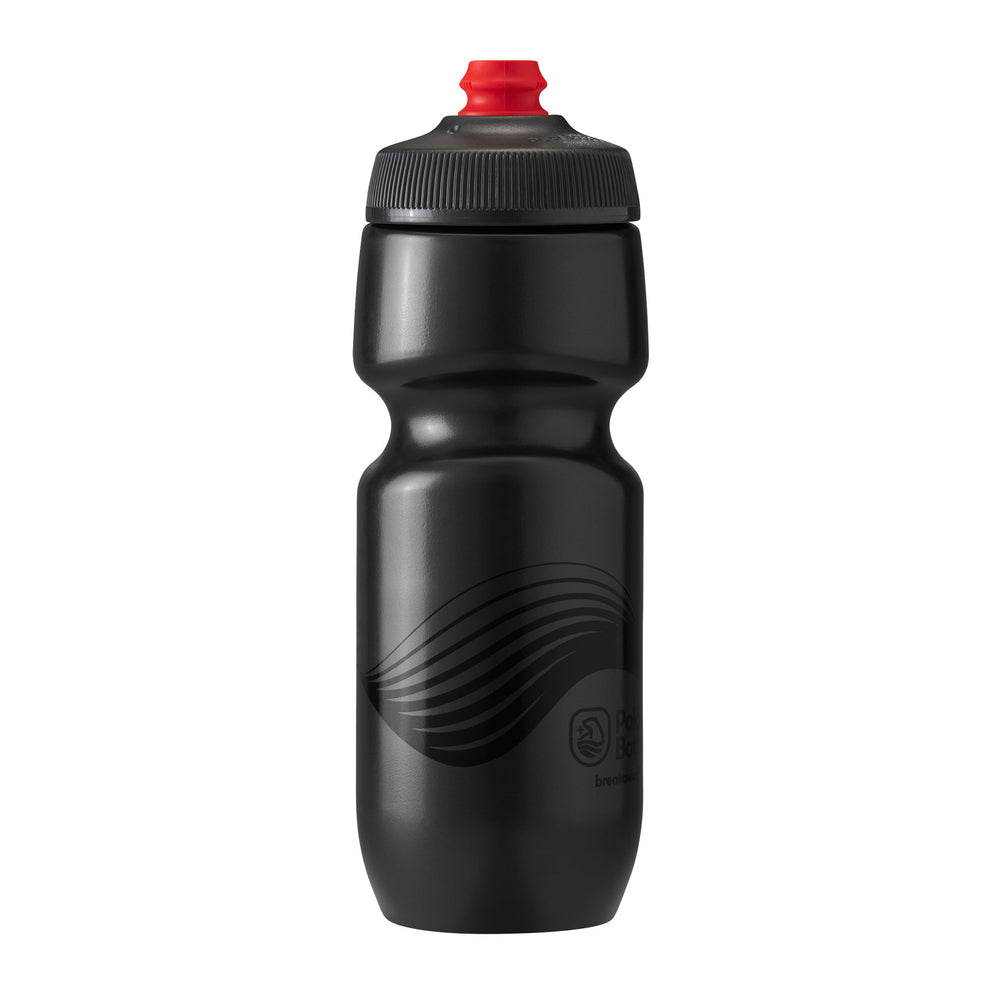Polar Bottle Breakaway Water Bottle, 24oz - Wave Charcoal/Black