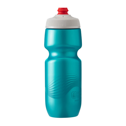 Polar Bottle Breakaway Water Bottle, 24oz - Wave Teal/Silver