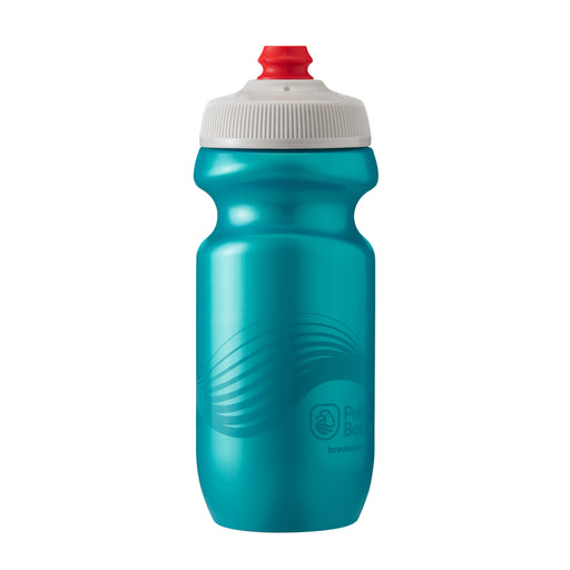 Polar Bottle Breakaway Water Bottle, 20oz - Wave Teal/Silver
