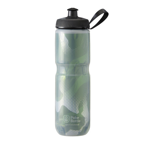 Polar Bottle Sport Insulated Bottle, 24oz - Contender Olive/Silver