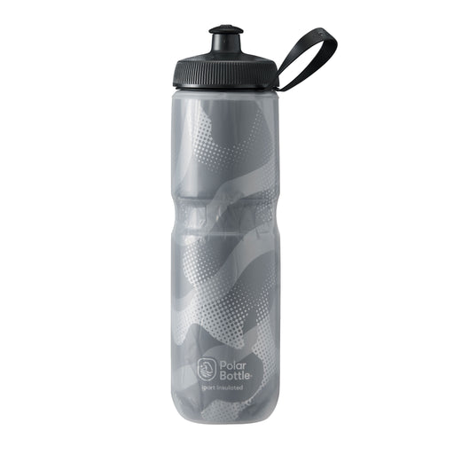Polar Bottle Sport Insulated Bottle,24oz- Contender Charcoal/Silver