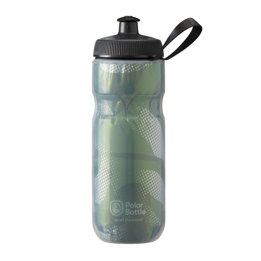 Polar Bottle Sport Insulated Bottle, 20oz - Contender Olive/Silver