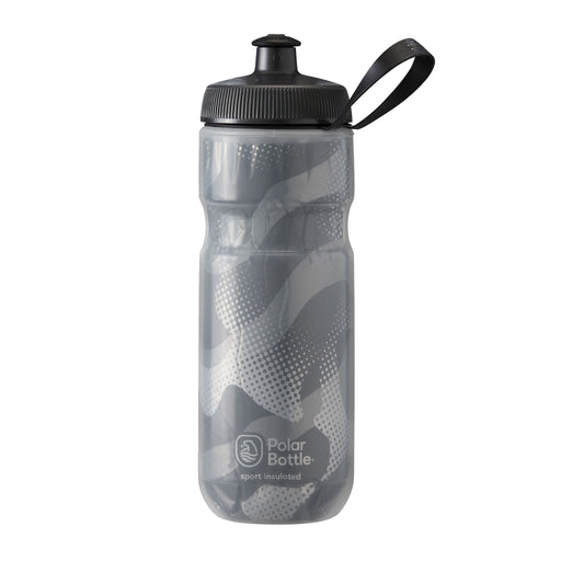 Polar Bottle Sport Insulated Bottle,20oz- Contender Charcoal/Silver