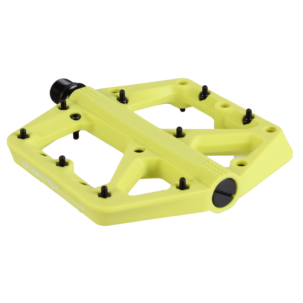 Crank Brothers Stamp 1 Large Platform Pedals, Citron