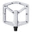 Crank Brothers Stamp 2 Large Platform Pedals, Raw Silver