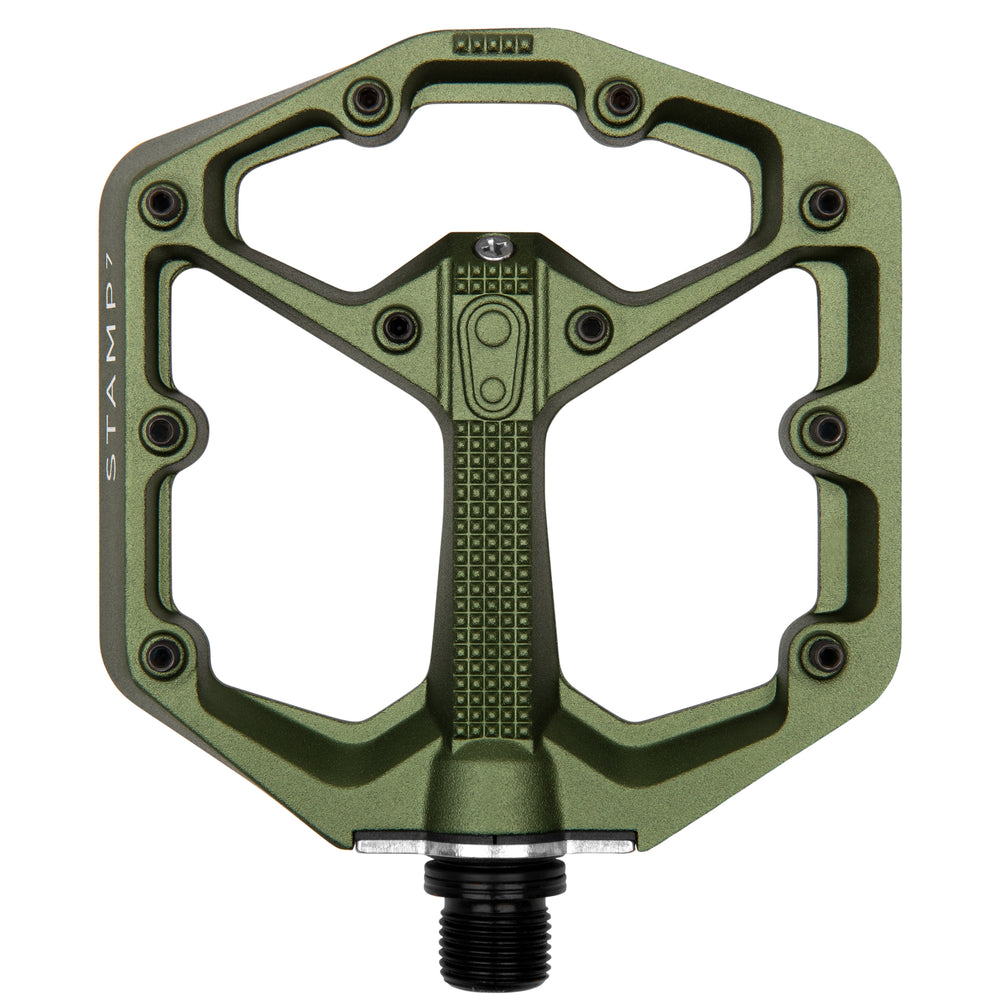 Crank Brothers Stamp 7 Small Platform Pedals, Dark Green