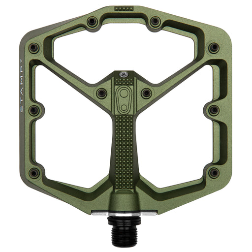 Crank Brothers Stamp 7 Large Platform Pedals, Dark Green