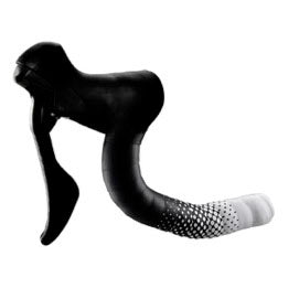 Ciclovation Leather Touch Handlebar Tape, Fusion Dot Blk/White