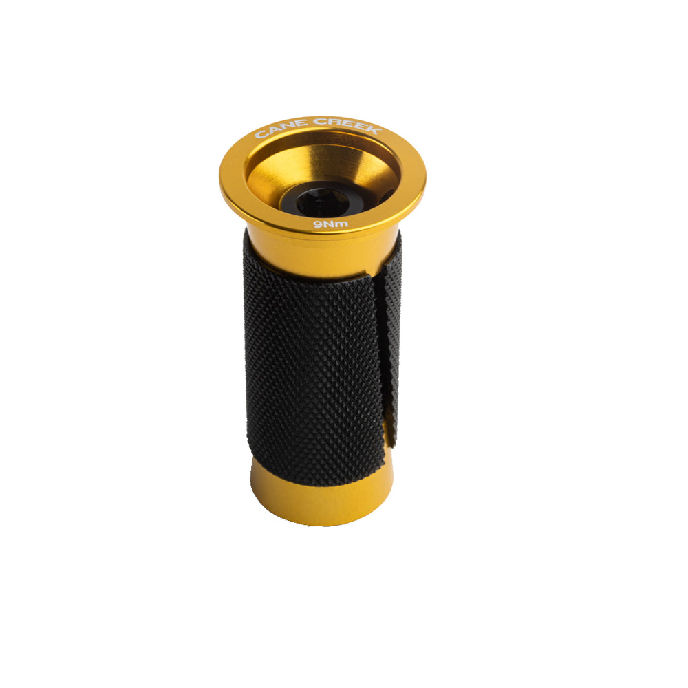 Cane Creek Ancora Expansion Plug, 1-1/8" Carbon Str - Gold