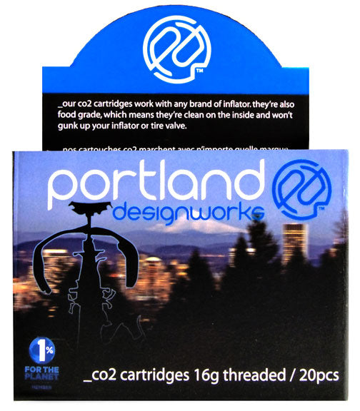 Portland Design Works CO2 Cartridge, 16g Threaded - 20/Box ORM-D