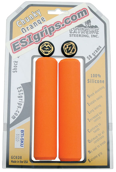 ESI 32mm Chunky silicone grips, orange
