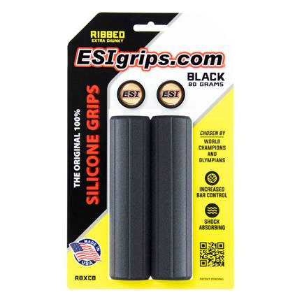 ESI grips MTB Ribbed Extra Chunky Silicone Grips, Black