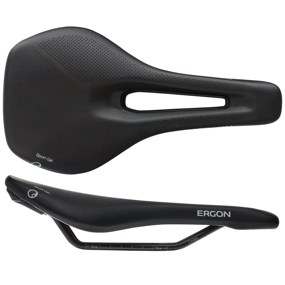 Ergon SR Sport Gel Women's Saddle, Small/Medium - Black