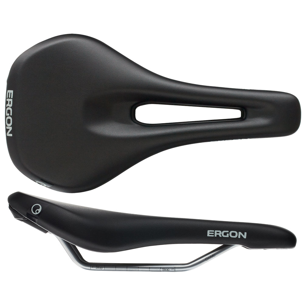 Ergon SM Women's Saddle, Small/Medium - Black