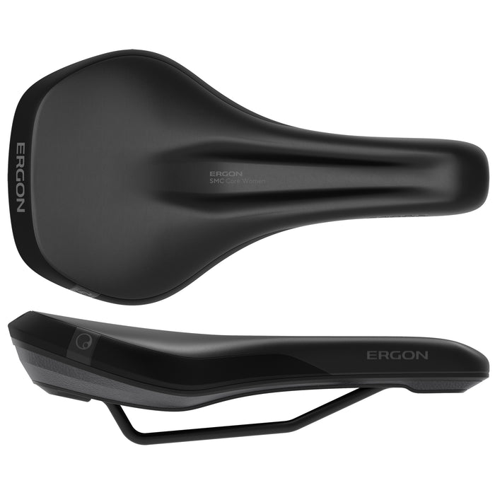 Ergon SMC Core Women's Saddle - SM/MD, Black/Gray