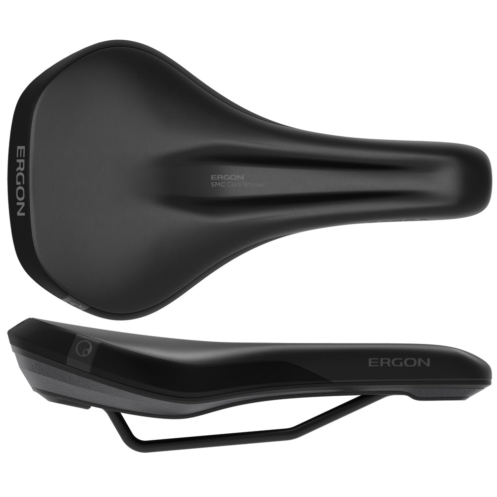 Ergon SMC Core Women's Saddle - MD/LG, Black/Gray