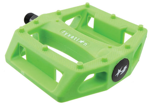 Fyxation Gates nylon platform pedals, green